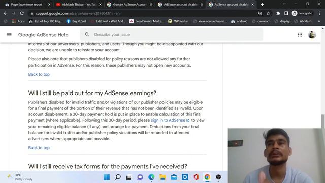 Google AdSense Account Disabled होने के बाद Payment मिलेगा या नहीं? смотреть онлайн