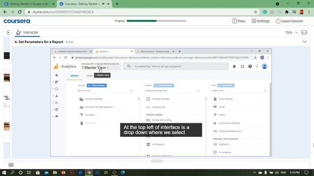 Getting Started in Google Analytics | Coursera Project смотреть онлайн