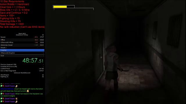 The Most Difficult Speedrun - Silent Hill 3 PC Speedrun - 10 Star - Extreme X - 1:37:51 IGT смотреть онлайн
