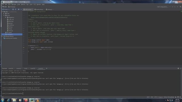 can't open file 'manage.py': [Errno 2] No such file or directory| SOLVED смотреть онлайн