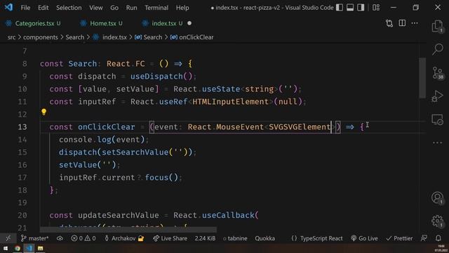 #23: ? React Pizza v2 — Типизация onClick, onChange и Event (TypeScript) смотреть онлайн