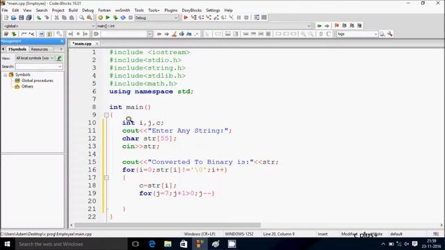 C++ Program To Convert String / Word into Binary смотреть онлайн