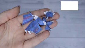 DIY СОБИРАЕМ СИНЕГО ДРАКОНА из бумаги (паперкрафт) | Katrin//Kate