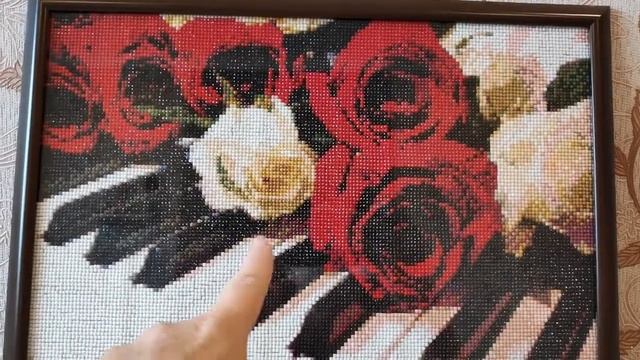 Готовая работа / Розы на пианино/2 часть/AliExpress / diamondpainting/Roses on the piano/ смотреть онлайн