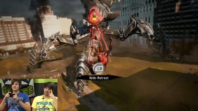 WE SLING SPIDER-MAN'S WEB (Gametime w/ Smosh) смотреть онлайн