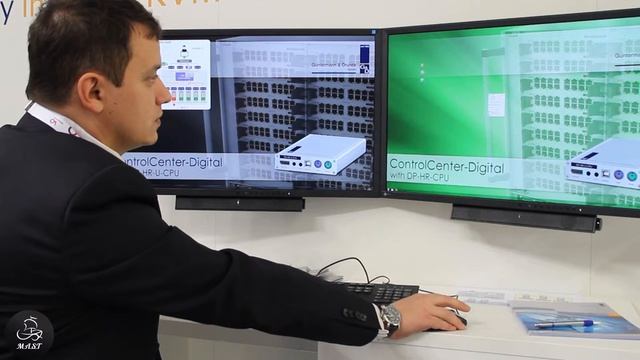 IBC 2015: Guntermann&Drunck KVM двуххмониторное рабочее место с разрешением 4К смотреть онлайн