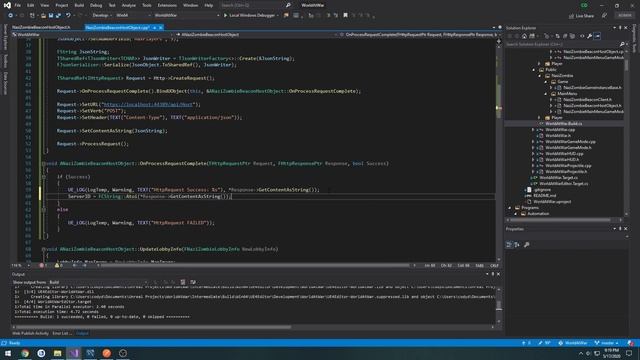 Unreal Engine C++ Nazi Zombies: 52: "Master Server: Return Server ID from Http Request" смотреть онлайн