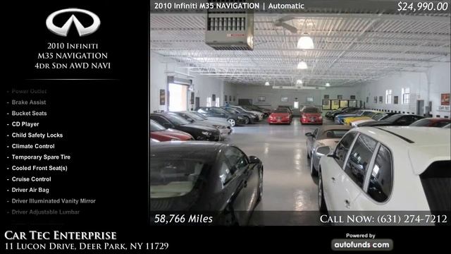 Used 2010 Infiniti M35 NAVIGATION | Car Tec Enterprise, Deer Park, NY - SOLD смотреть онлайн