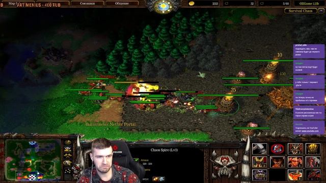 12 IQ ОШИБКИ В SURVIVAL CHAOS WARCRAFT 3 смотреть онлайн