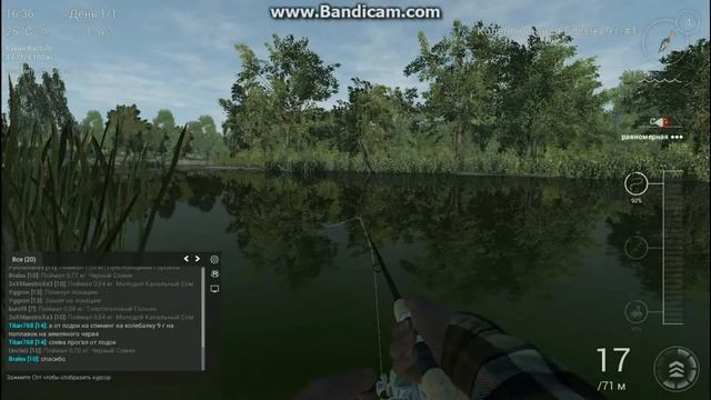 Fishing Planet ловля Трофейного Пресноводного Горбыля в реке Мадвотер смотреть онлайн