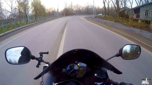 Прокатились на Левый берег Дона -Девушка на Yamaha R6 смотреть онлайн