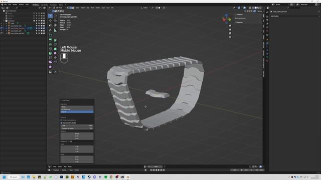 Tank track in Blender using Loop Copier addon and geometry nodes смотреть онлайн