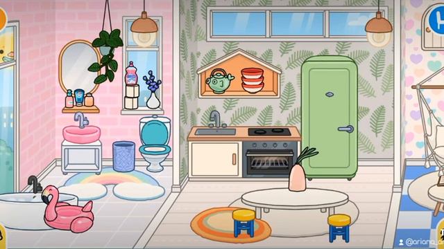 Toca boca: Обустройство в стиле Dreamcore🧚🏻♀️☘️ смотреть онлайн