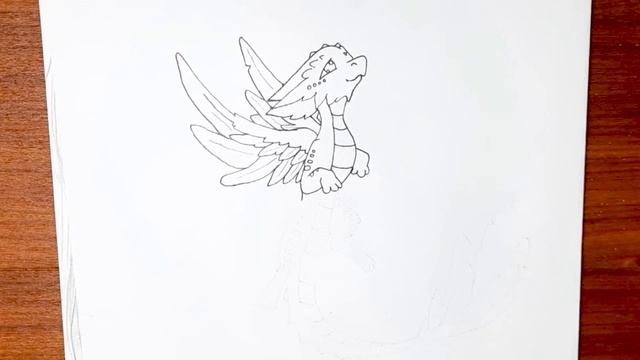 How to draw a Dragon | Flying Dragon Drawing lesson _ Trick Art 2023 смотреть онлайн