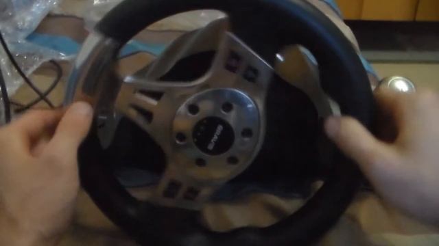 Распаковка игрового руля bravis PU-V66 смотреть онлайн