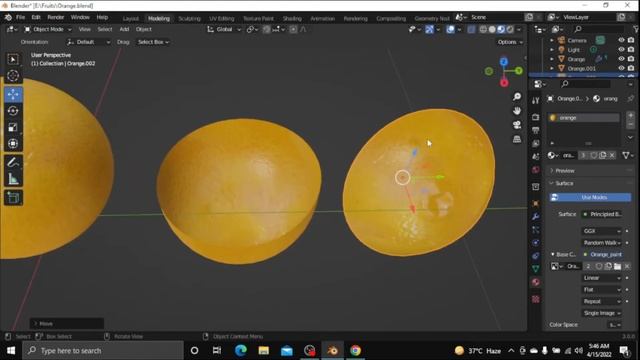 Model Oranges in Blender | 3d model and texture paint смотреть онлайн