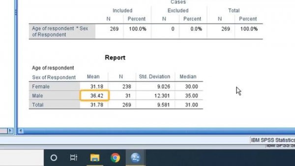 Exploring relationships between variables in SPSS