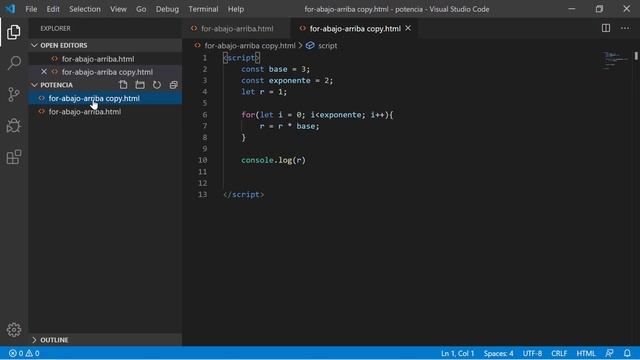 Calcular la potencia de un número con Javascript смотреть онлайн