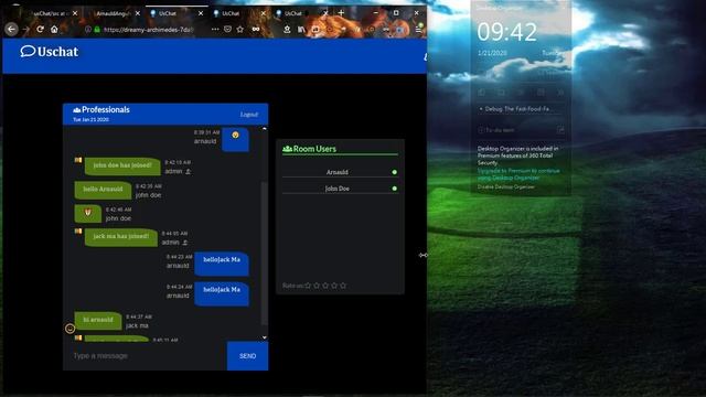 usChat: Build A Realtime Chatroom Application using REACTJS, REDUX, REACT-REDUX, EXPRESS, SOCKET.IO смотреть онлайн