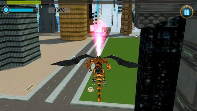 ► Incredible Dragon Robot Rampage 3D (Tapinator) Android Gameplay смотреть онлайн