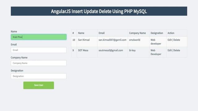 Demo angularjs+php+ajax смотреть онлайн