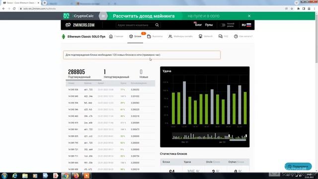 SOLO mining ETH/ETC, соло майнинг 2022. смотреть онлайн