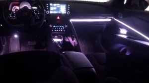 Подсветка салона  салона Hyundai Elantra, Ambient Light Хендай Установка в Спб!