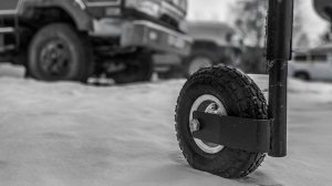 Подкатное колесо для прицепа своими руками.