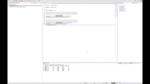 Excel (.csv & .xlsx) mit Python importieren/exportieren | Eclipse, Python, Pandas смотреть онлайн