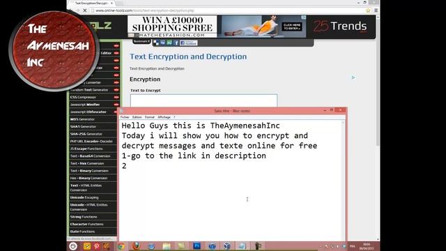 Encrypt & Decrypt your messages or texte online free смотреть онлайн