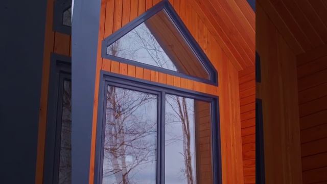 Гостевые дома по проекту BARN L20 с витражным остеклением смотреть онлайн