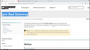502 Bad Gateway