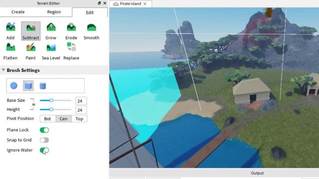 Roblox Studio How to Delete the Terrain, Remove Terrain Roblox Studio 2021 смотреть онлайн