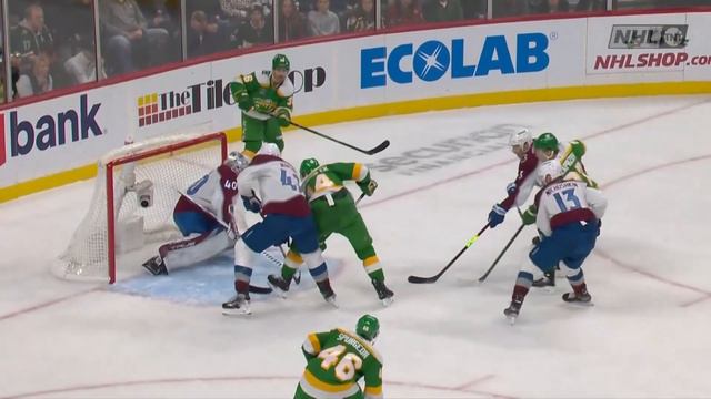 Kirill Kaprizov assists on Eriksson Ek's goal vs Avalanche (24 nov 2023) смотреть онлайн