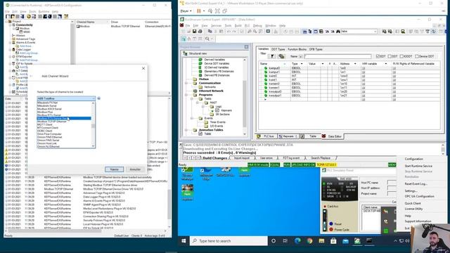 Control Expert to Kepware communication Live demo смотреть онлайн
