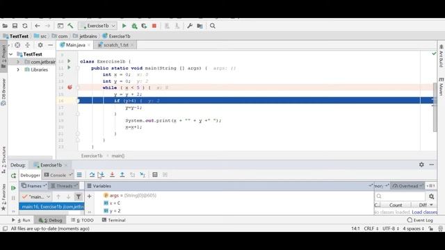 Using Debug of IntelliJ IDEA to understand Java Head First 'Mixed messages' exercise смотреть онлайн