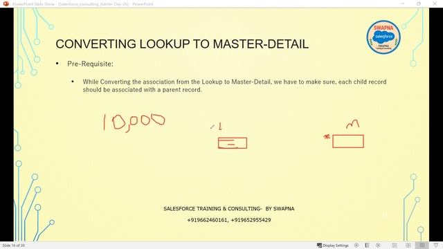 27.Salesforce Admin|Lookup Vs Master-Detail |ConvertLookup to MasterDetail|Many to Many|Hierarchica смотреть онлайн