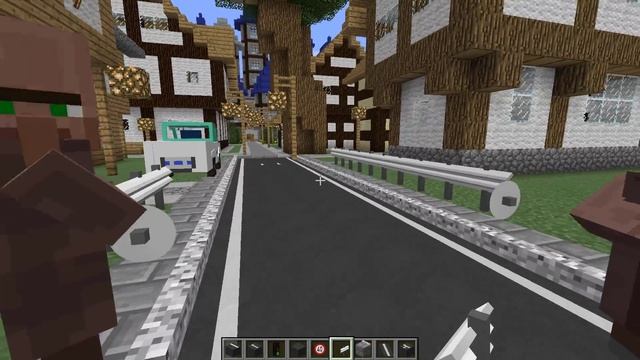 Minecraft REALISTIC ROAD MOD / BUILD YOUR OWN ROAD SYSTEM AND DRIVE CARS!! Minecraft
