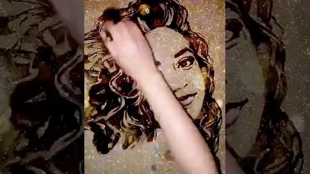 #2 Портрет блестками в стиле Поп Арт.