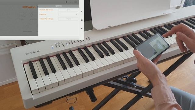 Подключение Roland fp-30 по блютуз смотреть онлайн