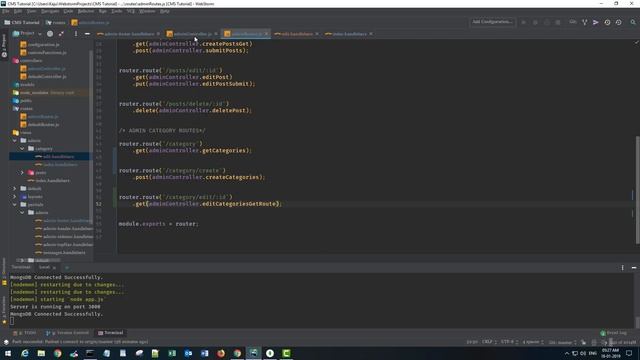 Nodejs CMS Tutorial For Beginners - Part 15 - Update Categories смотреть онлайн