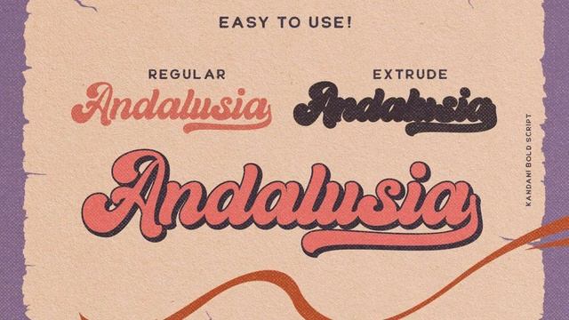 Best Script Fonts: Kandani - Retro Bold Script смотреть онлайн