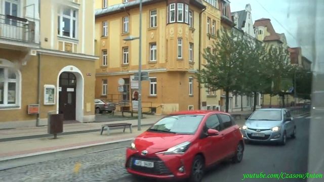 Троллейбусы в Марианских Лазнях, маршрут 3 / Trolejbusy w Mariańskich Łaźniach, linia 3 смотреть онлайн