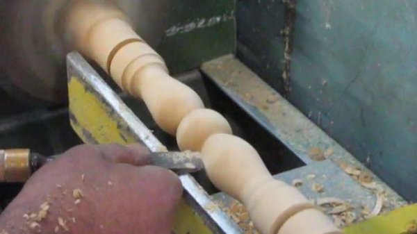 Токарные работы. แท่นกลึงไม้