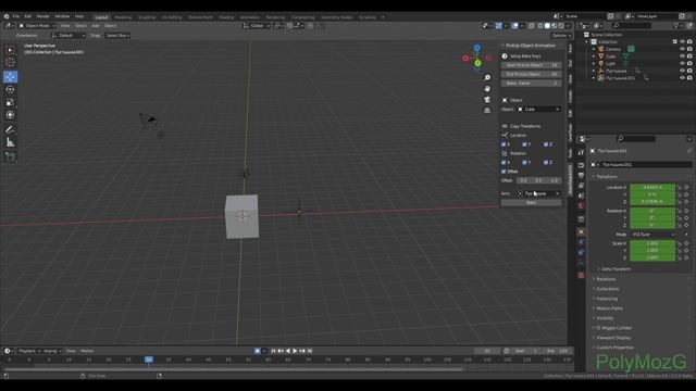 Blender addon for animation of moving objects (pick up object) . смотреть онлайн