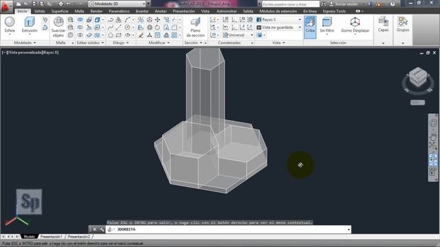 Autocad - 6/7 Inciación 3D, básico 3D; fuente 3D paso a paso. Tutorial en español HD смотреть онлайн