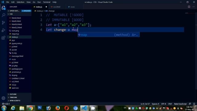 How to do Array Object as Immutable Object in JavaScript in Tamil | JavaScript Tutorial in Tamil смотреть онлайн