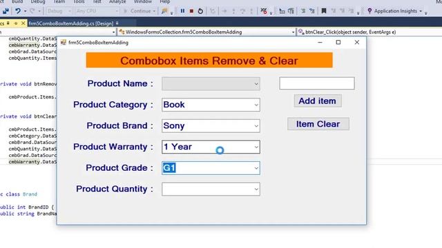 How to remove and clear Items from combobox in various way in C# смотреть онлайн