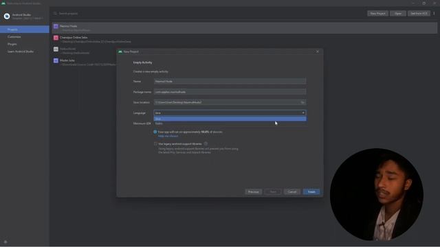 how to make hello world app in android studio with Java смотреть онлайн