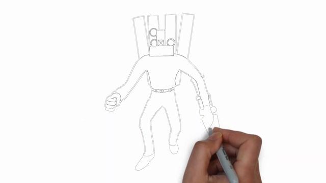 HOW TO DRAW TITAN SPEAKERMAN FROM SKIBIDI TOILET | EASY | STEP BY STEP | como dibujar a speakerman смотреть онлайн